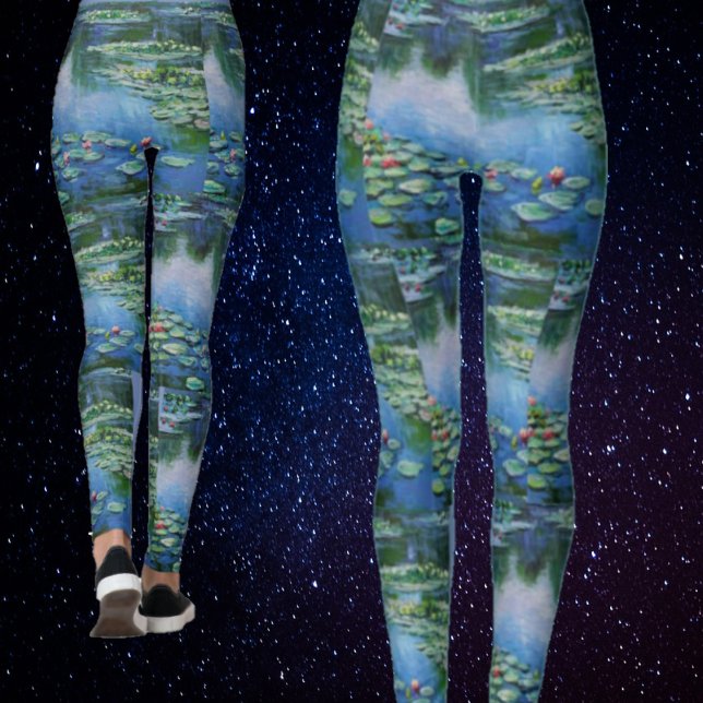 Monet Vatten Lillies Benice Watercolor Leggings (Skapare uppladdad)