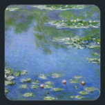 Monet Vatten Lillies Fyrkantigt Klistermärke<br><div class="desc">Monet Vatten Lillies</div>