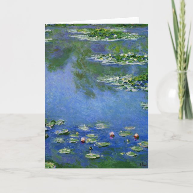 Monet vatten Lillies Kort (Framsida)