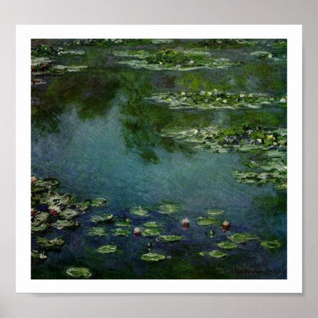 Monet Vatten Lillies Poster (Framsidan)