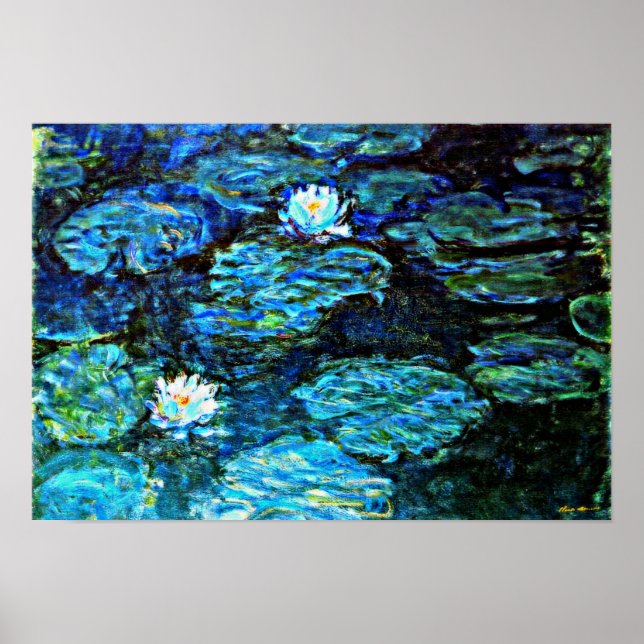 Monet - Vatten Lillies Poster (Framsidan)