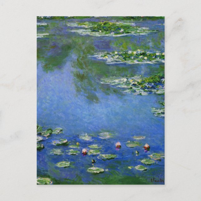 Monet Vatten Lillies Vykort (Framsida)