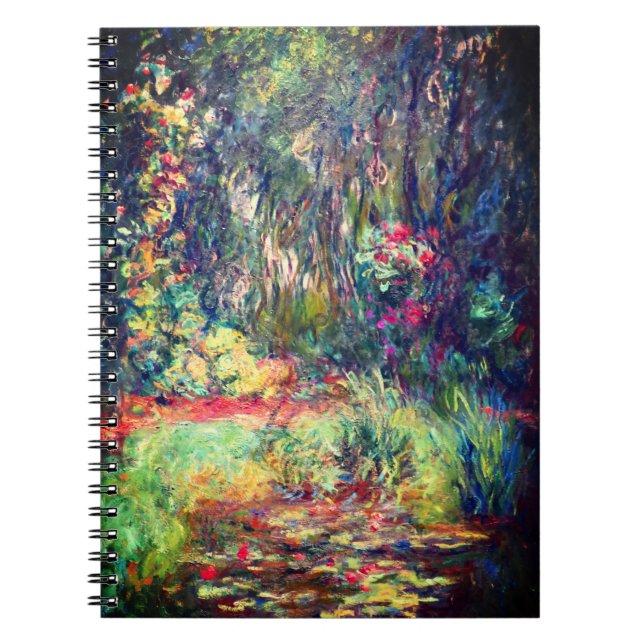 Monet Vatten Lily Pond Anteckningsbok (Framsidan)