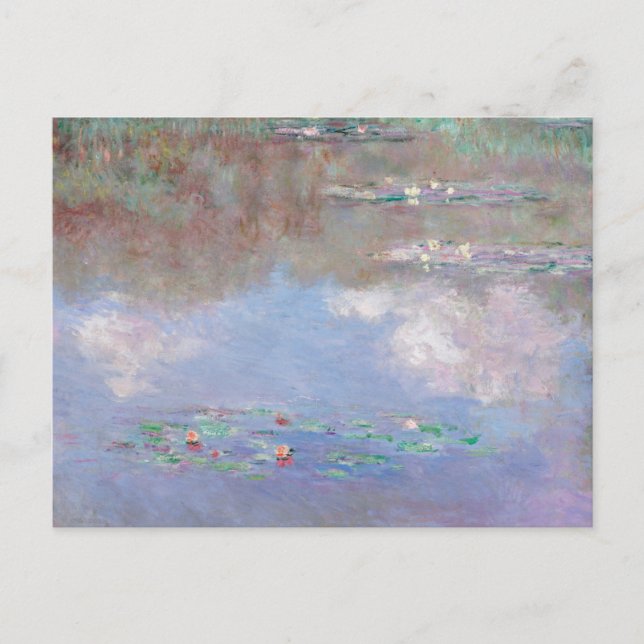 Monet - Vatten Lily Pond (moln), Vykort (Framsida)