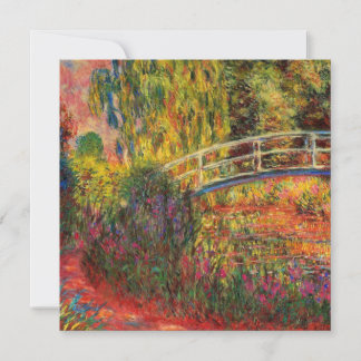 Monet Vatten Lily Pond och Vatten Irises Card