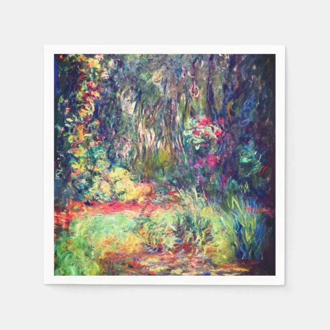 Monet Vatten Lily Pond Pappersservett (Framsidan)