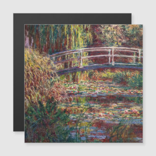 Monet - Vatten Lily Pond Rosa Harmony Magnetic Car