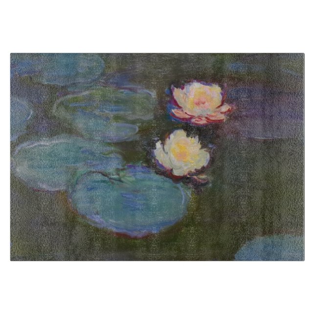 Monet Vattenlilja Liljor Damm Vattenliljor Målning (Framsidan)