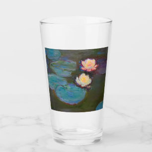 Monet Vattenlilja Liljor Damm Vattenliljor Målning Glaskopp