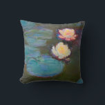 Monet vattenlilja liljor damm vattenliljor målning kudde<br><div class="desc">Claude Monet Nympheas,  1897-98. En enkel fransk impressionistisk målning av den berömda målaren Claude Monet,  allt om vattenliljor. En klassisk impressionistisk vattenliljemålning.</div>