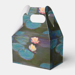 Monet Vattenlilja Liljor Damm Vattenliljor Målning Presentaskar