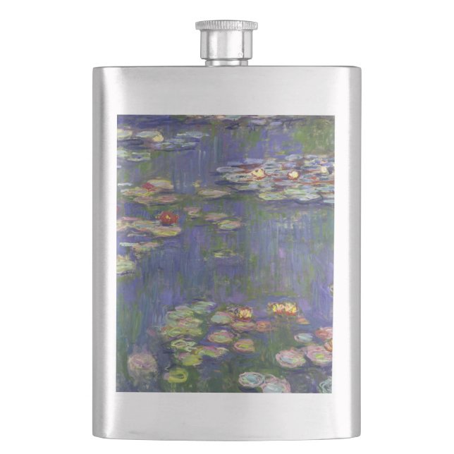 Monet Vattenliljor Mästerverk Målning Fickplunta (Framsidan)