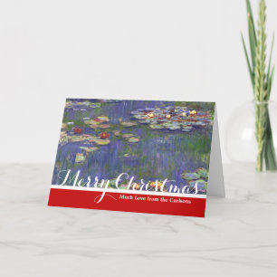 Monet Vattenliljor Mästerverk Målning Helgkort