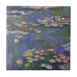 Monet Vattenliljor Mästerverk Målning Kakelplatta