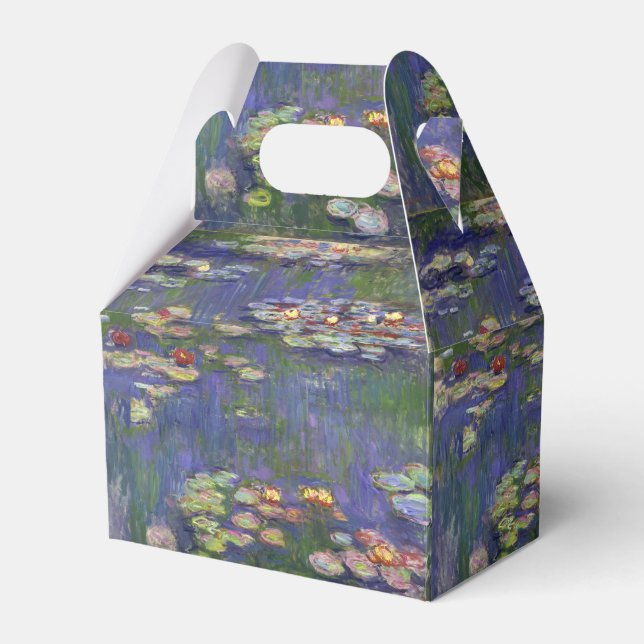 Monet Vattenliljor Mästerverk Målning Presentaskar (Framsidan Sidan)