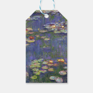 Monet Vattenliljor Mästerverk Målning Presentetikett