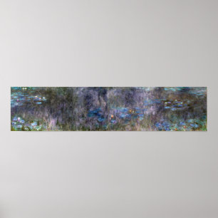 Monet - Vattenliljor Trädreflexer Poster
