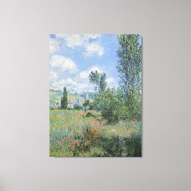 Monet Vetheuil 30x40 Wrapped Canvas (Framsida)