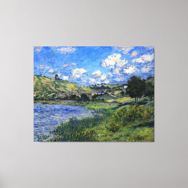Monet - Vetheuil, Paysage Canvastryck (Framsida)