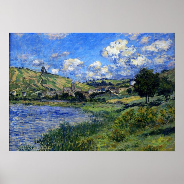 Monet - Vetheuil, Paysage Poster (Framsidan)