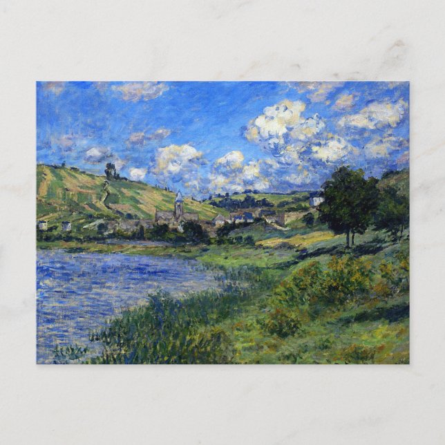 Monet - Vetheuil, Paysage Vykort (Framsida)