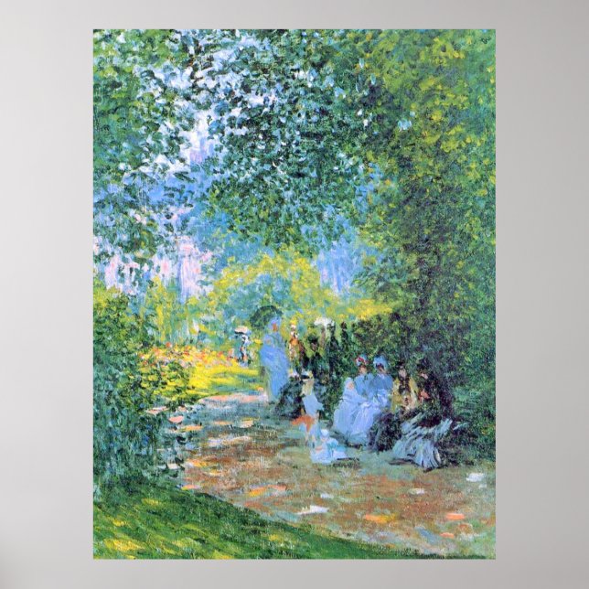Monet - vid Parc Monceau, Poster (Framsidan)