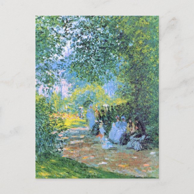 Monet - vid Parc Monceau Vykort (Framsida)