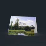 Monet - View at Rouelles Le Havre, bra art. Kort<br><div class="desc">Visa på Rouelles Le Havre,  målning av berömd av Claude Monet.</div>