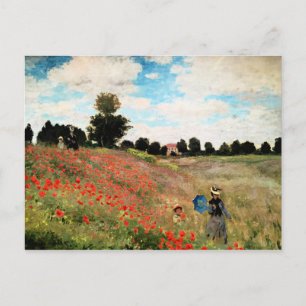 Monet - Vild Poppies nära Argentina, bra konst Vykort