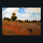 Monet - Vild Poppies Poster<br><div class="desc">Claude Monet landskapsmålning,  Vild Poppies,  poster.</div>