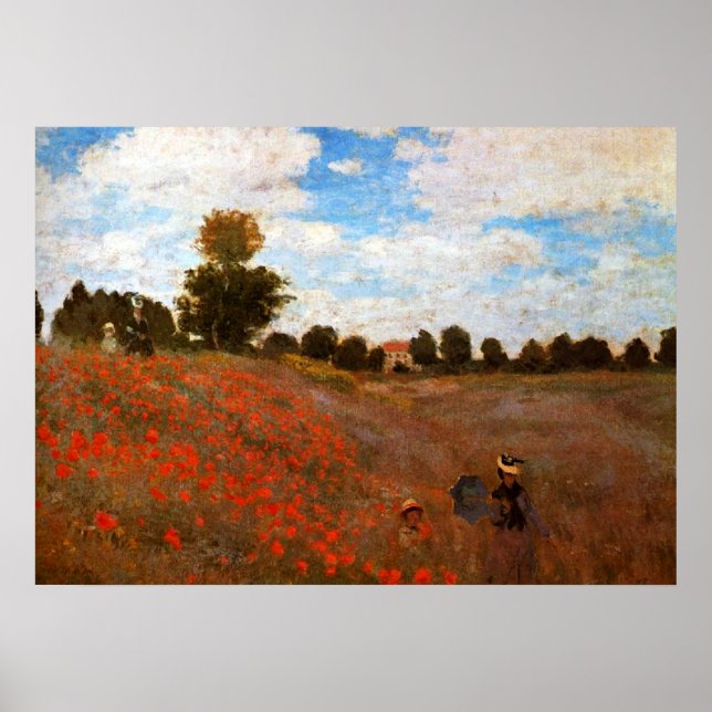 Monet - Vild Poppies Poster (Framsidan)