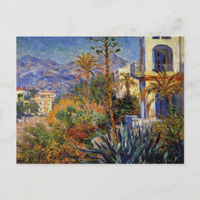 Monet - Villas vid Bordighera Vykort (Framsida)
