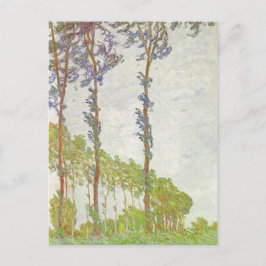 Monet Vind Effect Poplars Vintage Liggande Vykort