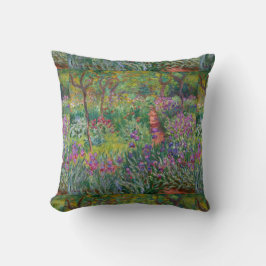 Monet vintage blomsterträdgård vas bouquet berömd kudde