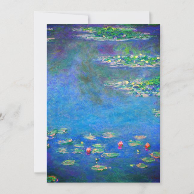 Monet Water Lilies 1906 Inbjudningar (Framsida)