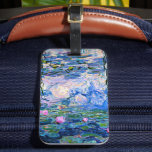 Monet - Water Lilies, 1919, pink, Bagagebricka<br><div class="desc">Claude Monet's 1919 painting,  Water LIlies (pink).</div>