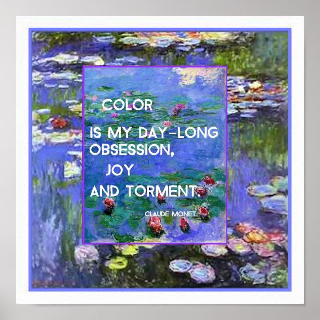 Monet Waterlilies Poster (Framsidan)