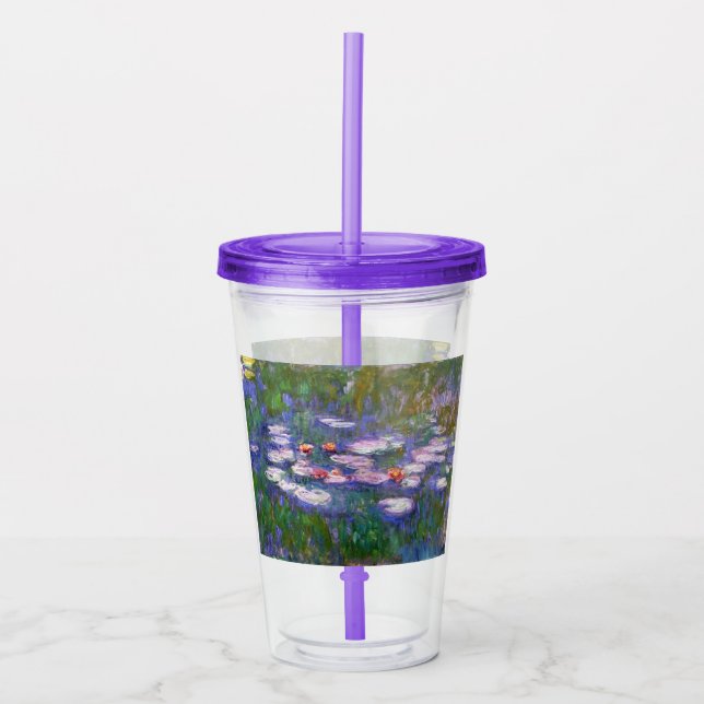 Monet Waterlilies Take Away Mugg (Framsida)