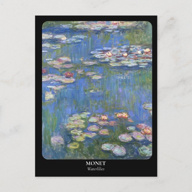 MONET/Waterlilies Vykort (Framsida)