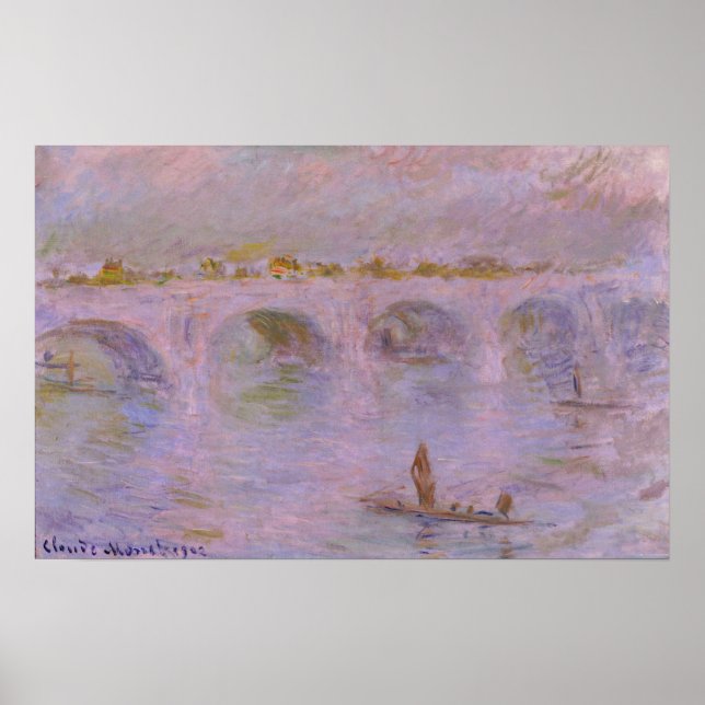 Monet - Waterloo Bridge i London Poster (Framsidan)
