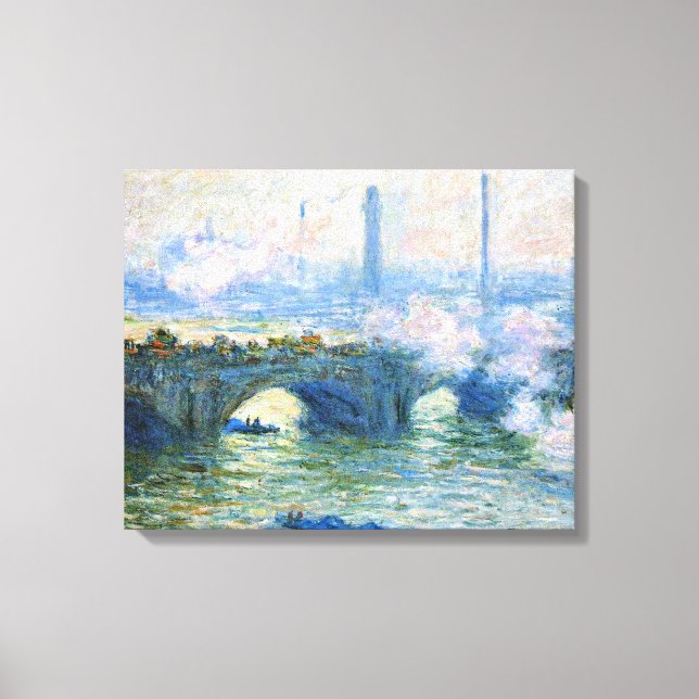 Monet - Waterloo Bridge, London Canvastryck (Framsida)