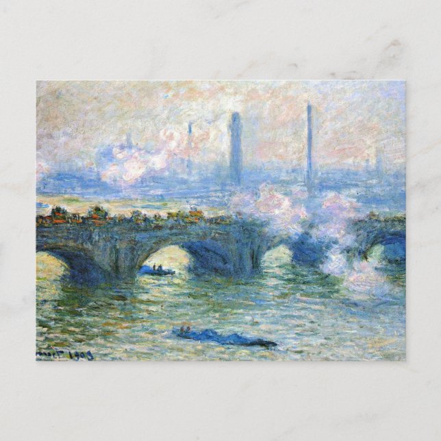 Monet - Waterloo Bridge, London Vykort (Framsida)