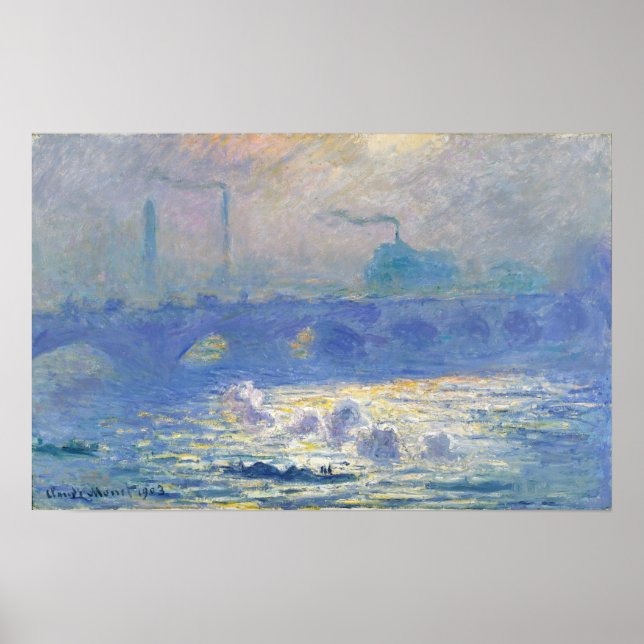 Monet - Waterloo Bridge Poster (Framsidan)