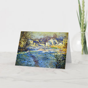Monet - White Frost, 1875-grafik Kort