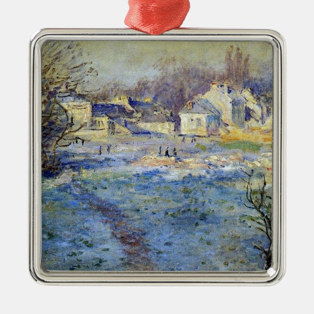 Monet - White Frost konstverk Julgransprydnad Metall (Framsidan)