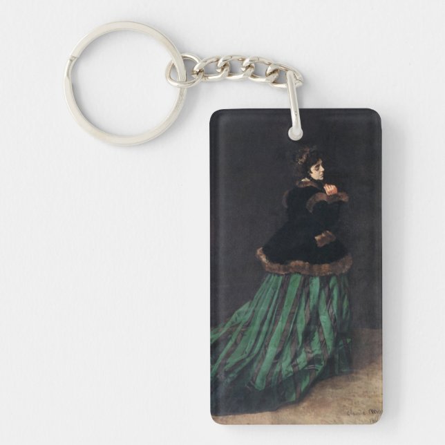 Monet Woman i Grönt Dress (Framsidan)