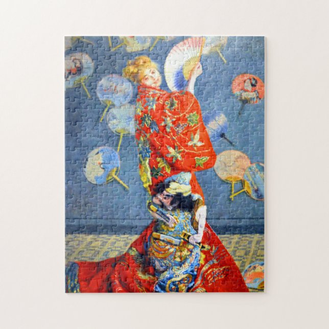 Monet Woman i japanska Costume Pussel (Vertikal)