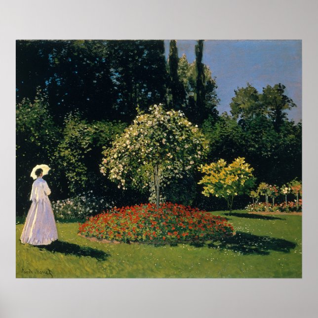 Monet - Woman in Garden Poster (Framsidan)