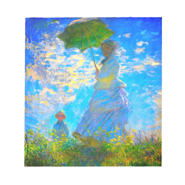 Monet Woman med parasol Anteckningsblock (Framsida)