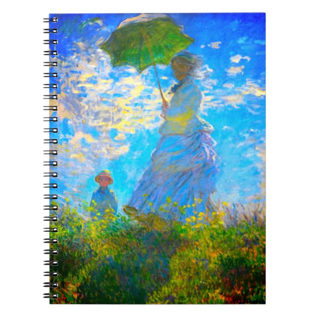 Monet Woman med parasol Anteckningsbok (Framsidan)